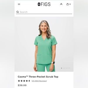 Figs Casma Three-Pocket Scrub Top